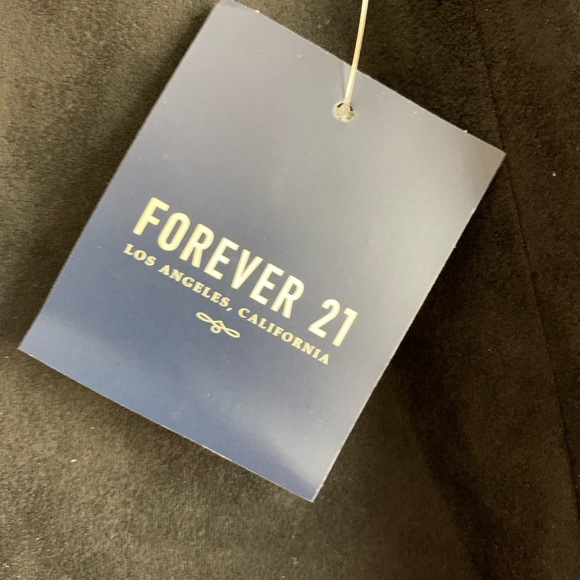 Forever 21 Faux Suede Split Hem Pants Sz M - Picture 4 of 5